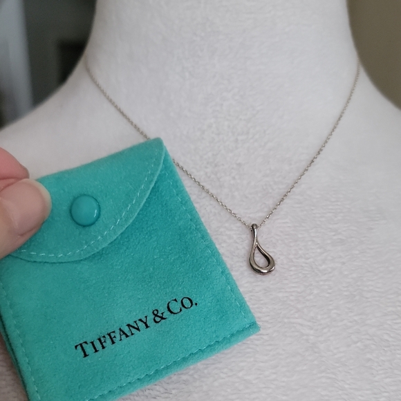 Tiffany & Co. Jewelry - Tiffany & Co. Silver Open Teardrop Paloma Picasso Pendant Necklace